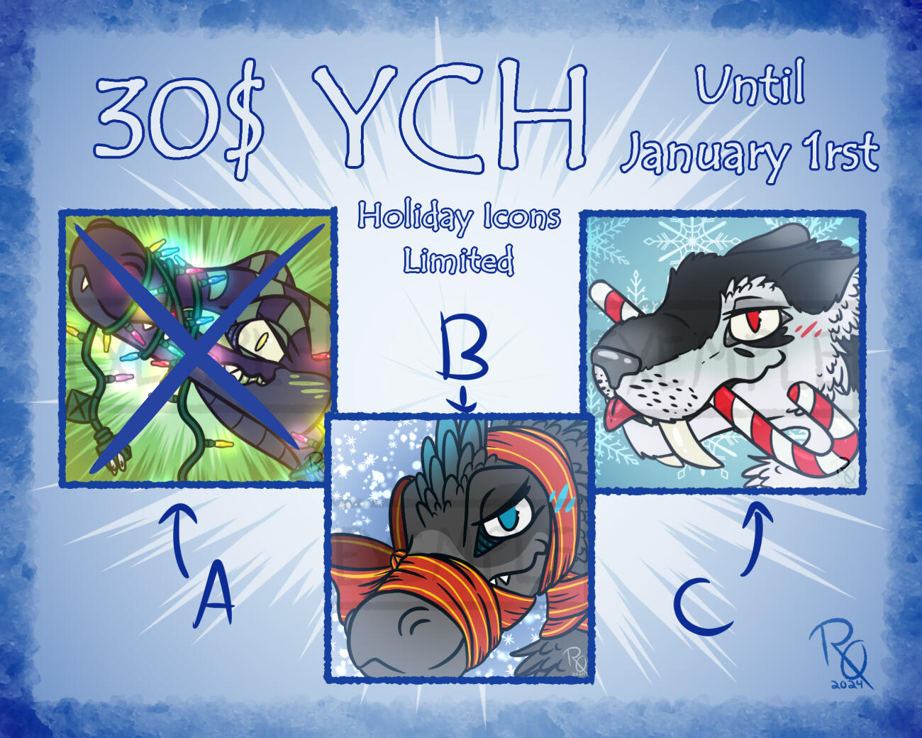 Holiday YCH icons
